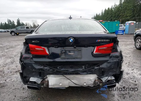 2018 BMW M550I xDrive из США, поврежденный, VIN WBAJB9C56JB287096